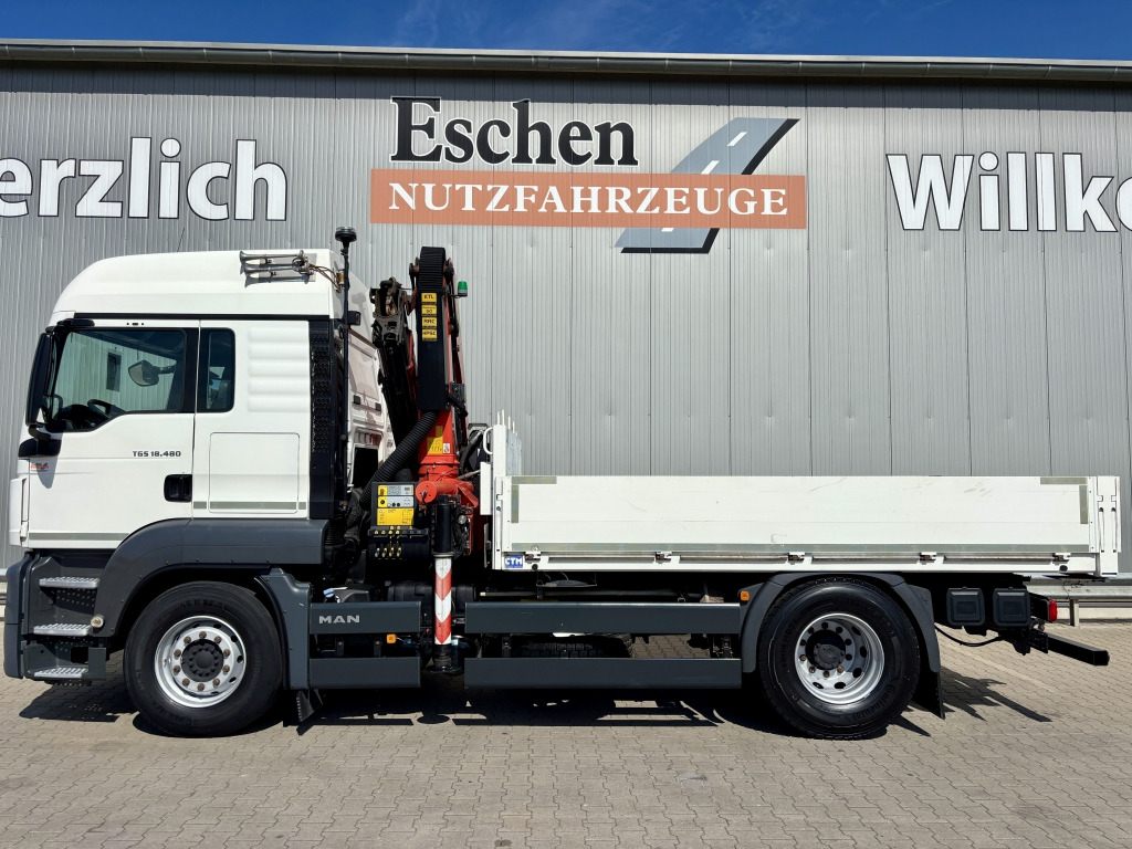 MAN TGS 18.480 4x2 BL / Palfinger PK 14002 Faltkran - Vrachtwagen met open laadbak, Kraanwagen: afbeelding 2 MAN TGS 18.480 4x2 BL / Palfinger PK 14002 Faltkran - Vrachtwagen met open laadbak, Kraanwagen: afbeelding 2