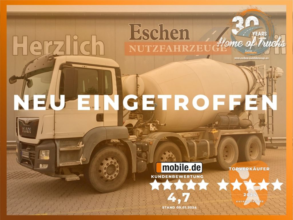 MAN TGS 32.400 8x4 BB | 9m³ Stetter*ALU-Felgen*Klima - Betonmixer: afbeelding 1 MAN TGS 32.400 8x4 BB | 9m³ Stetter*ALU-Felgen*Klima - Betonmixer: afbeelding 1