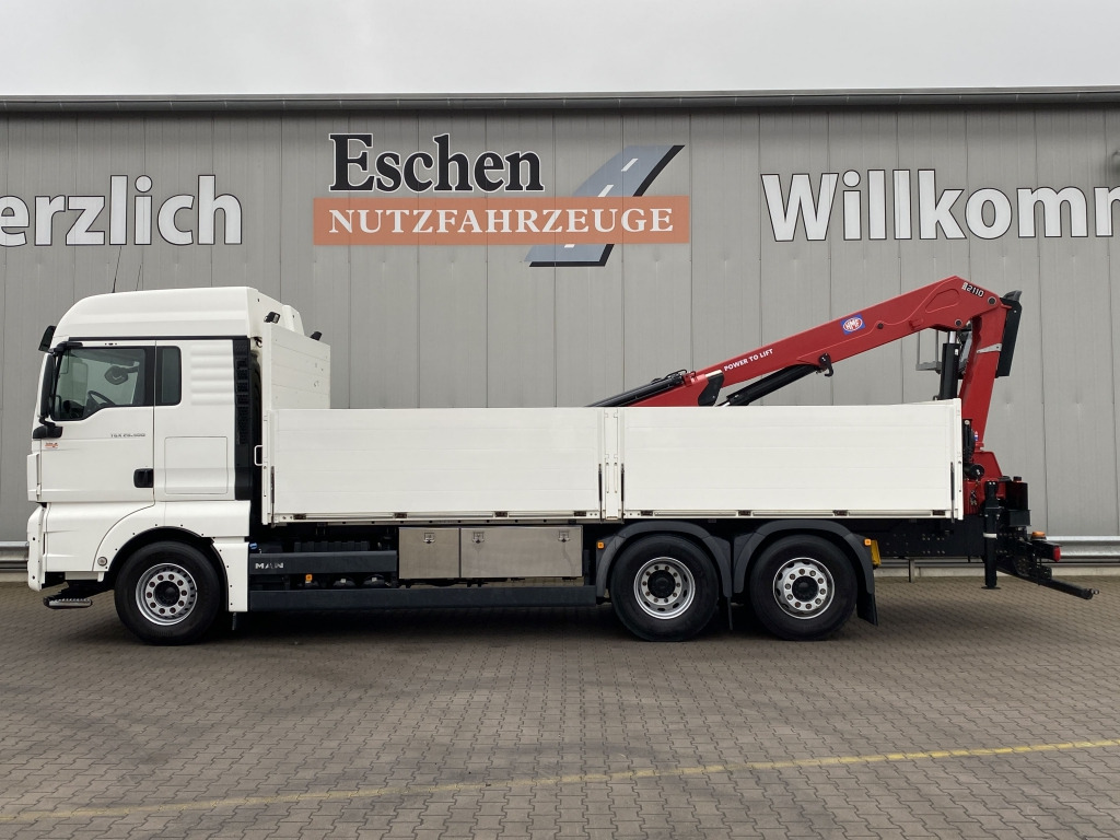 MAN TGX 26.500 6x2-4 LL / HMF 2110 L-MC Kran - Vrachtwagen met open laadbak, Kraanwagen: afbeelding 2 MAN TGX 26.500 6x2-4 LL / HMF 2110 L-MC Kran - Vrachtwagen met open laadbak, Kraanwagen: afbeelding 2