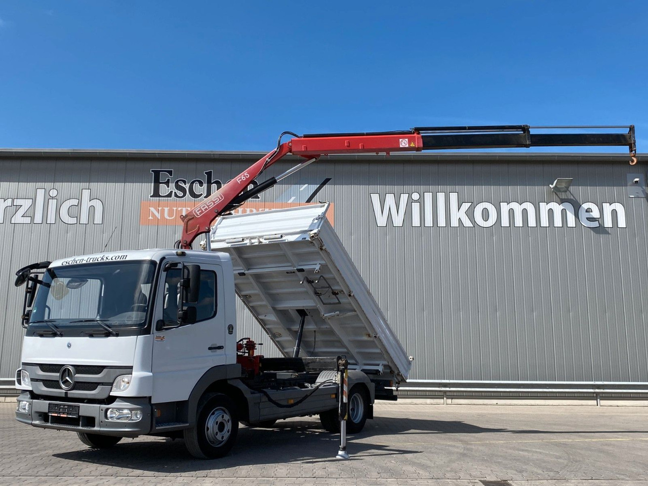 Mercedes-Benz 818 Atego | Fassi F65*MEILLER*PKW-AHK*1.Hand - Kipper vrachtwagen, Kraanwagen: afbeelding 2 Mercedes-Benz 818 Atego | Fassi F65*MEILLER*PKW-AHK*1.Hand - Kipper vrachtwagen, Kraanwagen: afbeelding 2