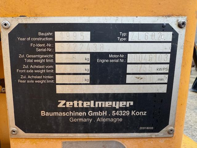 Zettelmeyer ZL 602 - Wiellader: afbeelding 5 Zettelmeyer ZL 602 - Wiellader: afbeelding 5