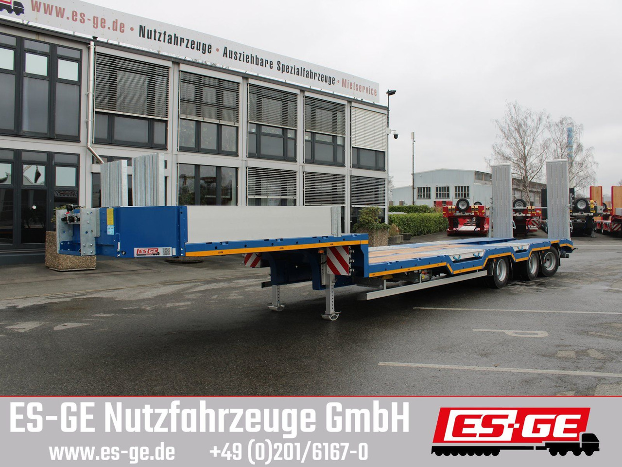 ES-GE 3-Achs-Satteltieflader - Radmulden - Dieplader oplegger: afbeelding 2 ES-GE 3-Achs-Satteltieflader - Radmulden - Dieplader oplegger: afbeelding 2
