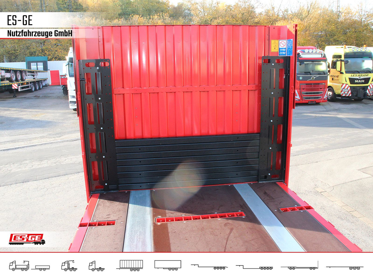 Open bak met boorden oplegger Kögel Multi Chassis. Rungen: afbeelding 7 Open bak met boorden oplegger Kögel Multi Chassis. Rungen: afbeelding 7