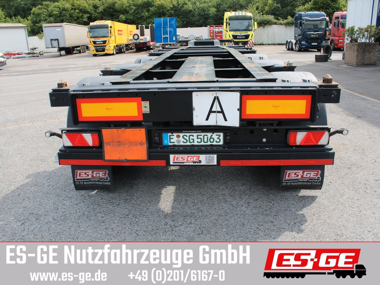 Kögel Port 40 simplex, pneumatischer Heckausschub - Containertransporter/ Wissellaadbak oplegger: afbeelding 5 Kögel Port 40 simplex, pneumatischer Heckausschub - Containertransporter/ Wissellaadbak oplegger: afbeelding 5