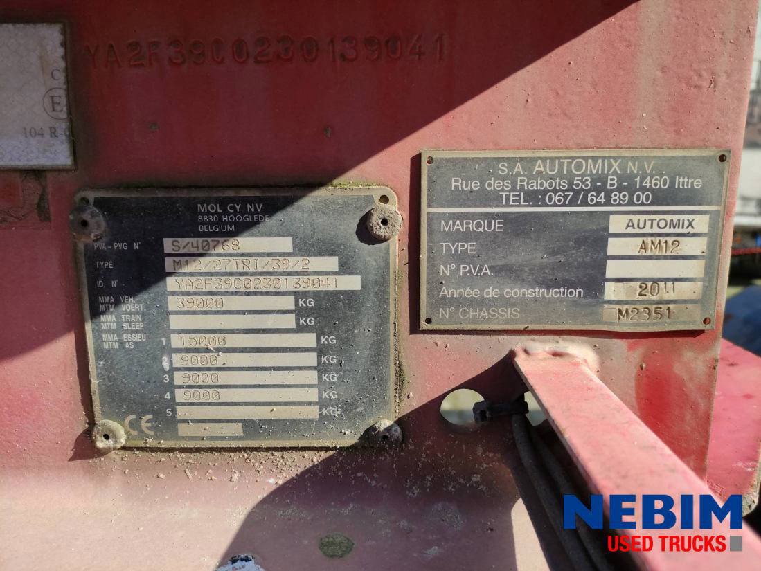 MOL M12/27TRI/39/2 - Steering axle - Betonmixer oplegger: afbeelding 4 MOL M12/27TRI/39/2 - Steering axle - Betonmixer oplegger: afbeelding 4