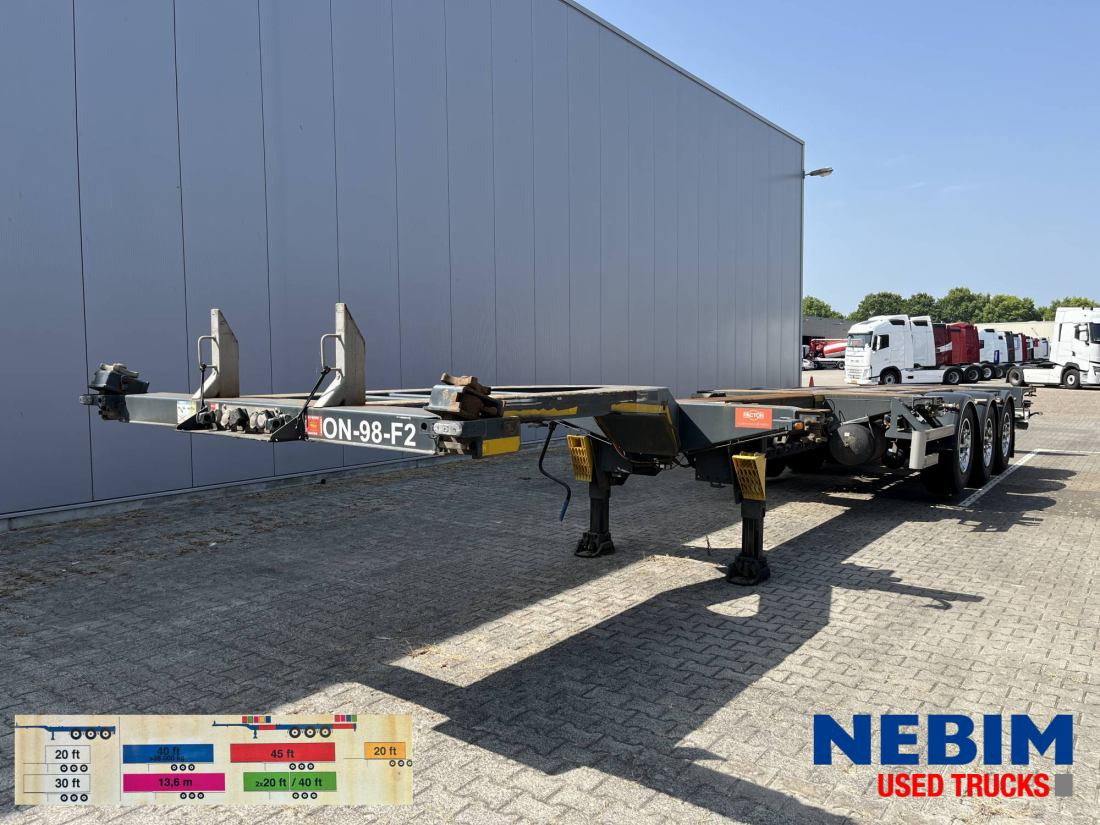Pacton ET3 - Multi / Slider / Flex - Containertransporter/ Wissellaadbak oplegger: afbeelding 1 Pacton ET3 - Multi / Slider / Flex - Containertransporter/ Wissellaadbak oplegger: afbeelding 1