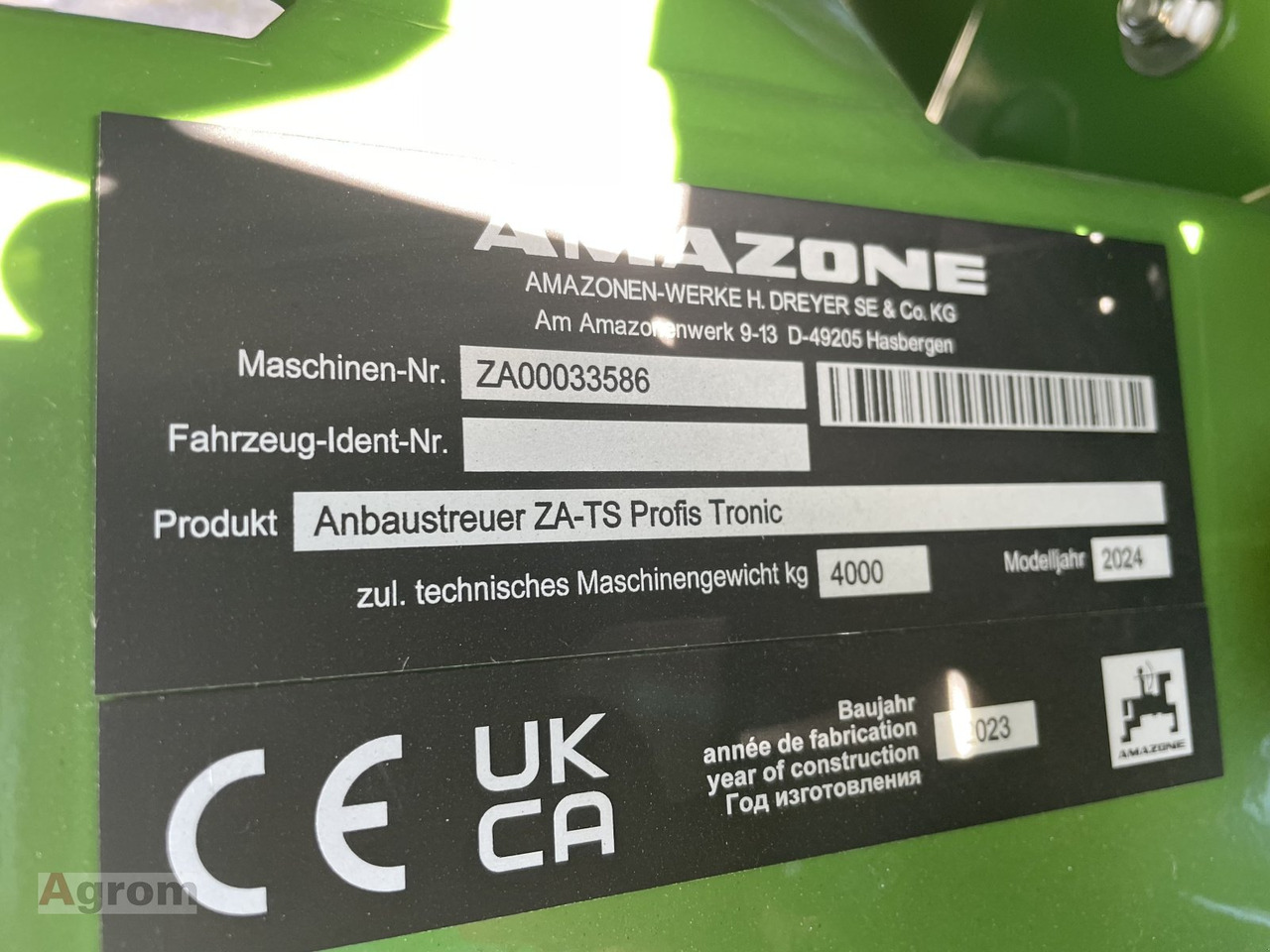Nieuw Kunstmeststrooier Amazone ZA-TS 2700 ProfisPro Tronic: afbeelding 7