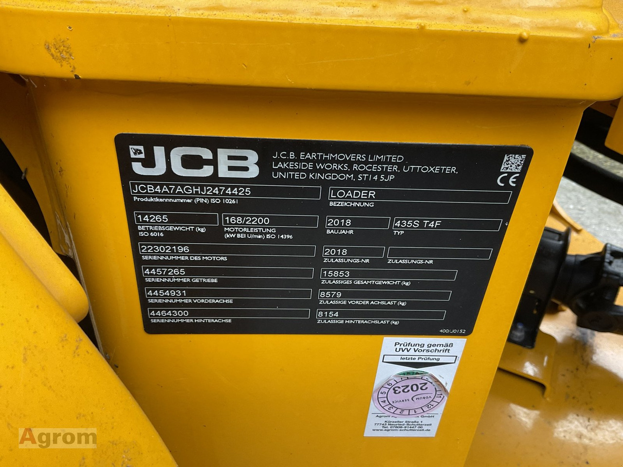 JCB 435 S Agri HighLift - Wiellader: afbeelding 2 JCB 435 S Agri HighLift - Wiellader: afbeelding 2