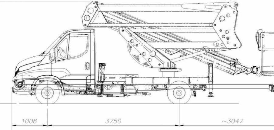 SOCAGE 20 D (IVECO) - Vrachtwagen hoogwerker: afbeelding 4 SOCAGE 20 D (IVECO) - Vrachtwagen hoogwerker: afbeelding 4
