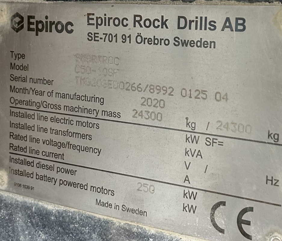 Boormachine Atlas Copco (Epiroc) SmartROC C50-10SF: afbeelding 13 Boormachine Atlas Copco (Epiroc) SmartROC C50-10SF: afbeelding 13