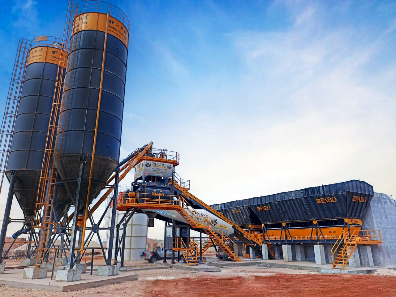 FABO COMPACT-180 CONCRETE PLANT | CONVEYOR TYPE - Betoncentrale: afbeelding 1 FABO COMPACT-180 CONCRETE PLANT | CONVEYOR TYPE - Betoncentrale: afbeelding 1