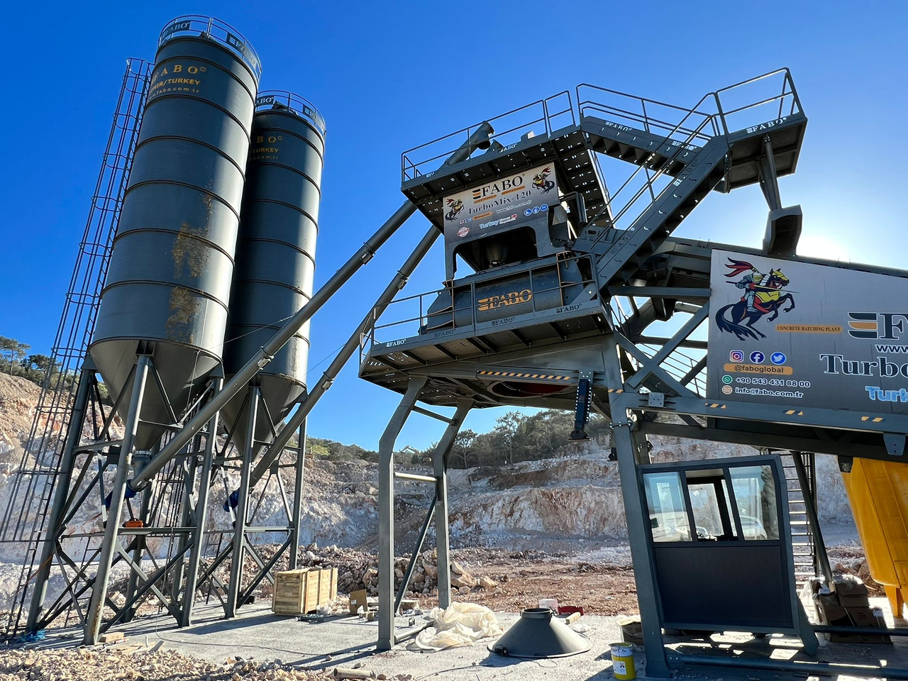 FABO mobile concrete batching plant - Betoncentrale: afbeelding 2 FABO mobile concrete batching plant - Betoncentrale: afbeelding 2