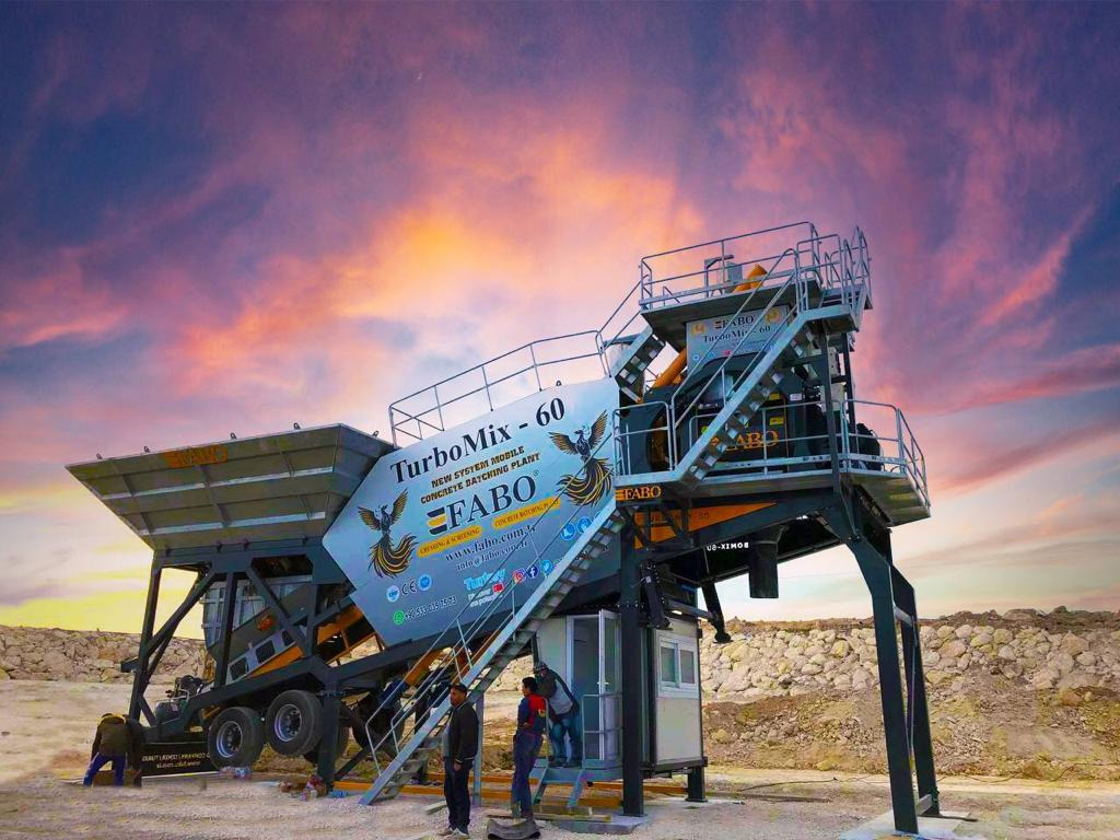 FABO mobile concrete batching plant - Betoncentrale: afbeelding 1 FABO mobile concrete batching plant - Betoncentrale: afbeelding 1