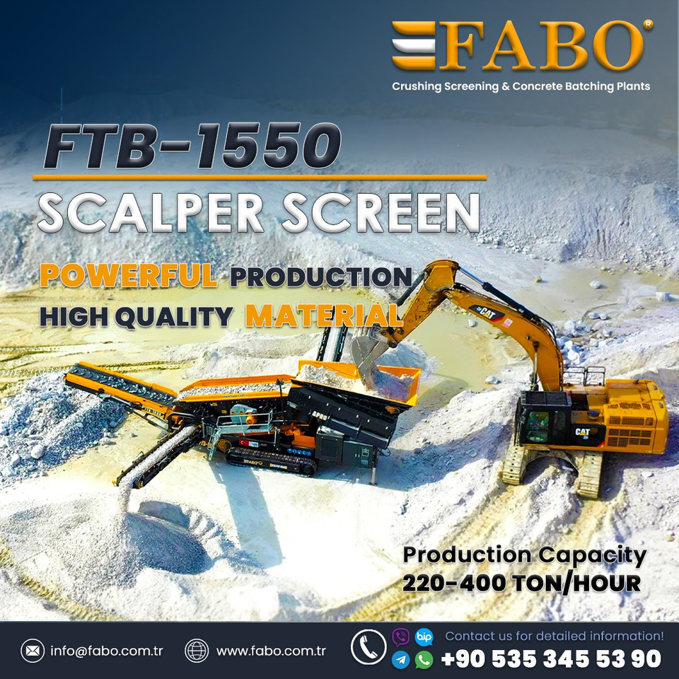 FABO mobile screen - mobile screening - Zeefinstallatie: afbeelding 1 FABO mobile screen - mobile screening - Zeefinstallatie: afbeelding 1