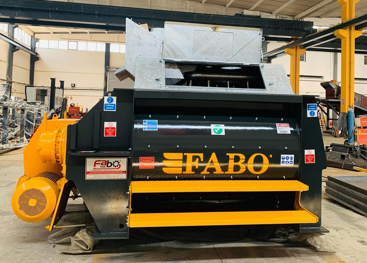 FABO twin shaft mixer - Betonmolen: afbeelding 1 FABO twin shaft mixer - Betonmolen: afbeelding 1
