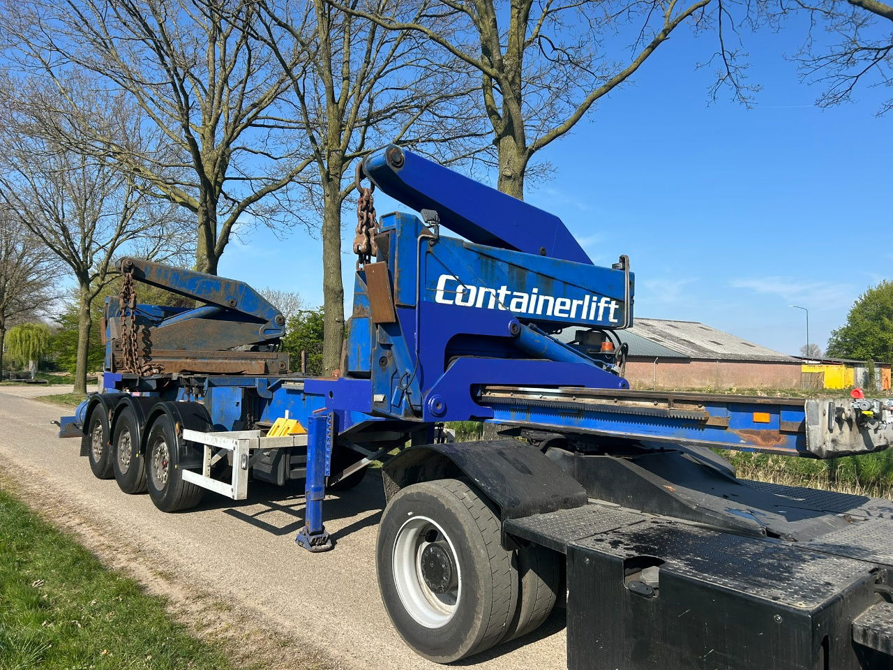 Pacton Steelbro MK6 Side loader / 20 - 40 ft / own diesel power pack / saf disc braks - Containertransporter/ Wissellaadbak oplegger: afbeelding 4 Pacton Steelbro MK6 Side loader / 20 - 40 ft / own diesel power pack / saf disc braks - Containertransporter/ Wissellaadbak oplegger: afbeelding 4