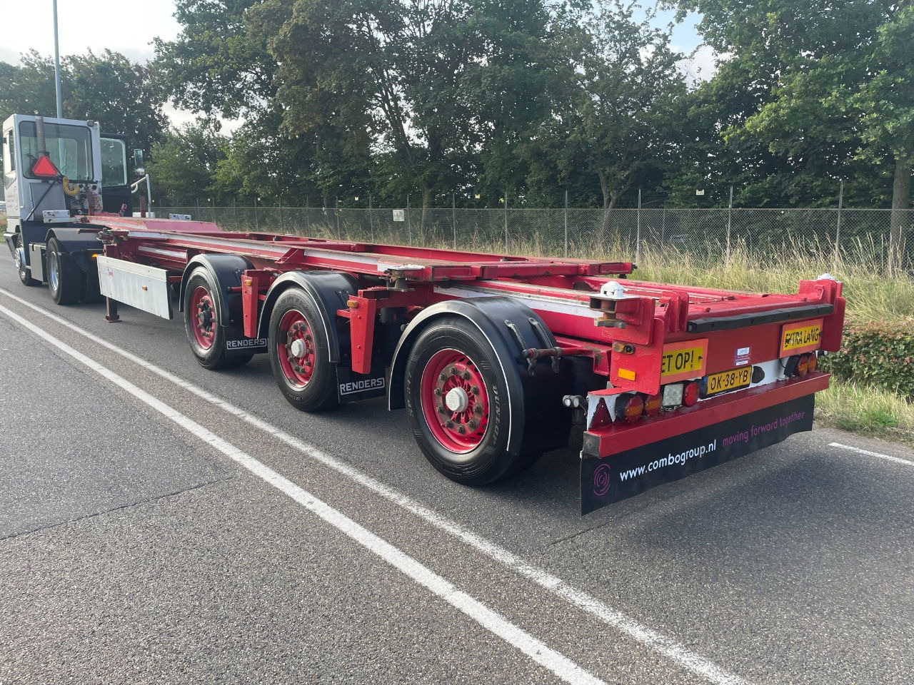 Renders ROC 16.27 CC X steering / Disc brakes /Lifting axle 20-30-40-45 FT HC - Containertransporter/ Wissellaadbak oplegger: afbeelding 2 Renders ROC 16.27 CC X steering / Disc brakes /Lifting axle 20-30-40-45 FT HC - Containertransporter/ Wissellaadbak oplegger: afbeelding 2