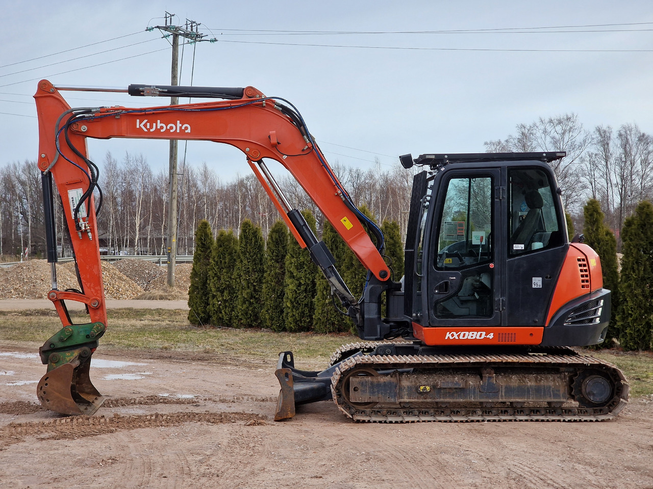 KUBOTA KX080-4. Metal tracks. - Minigraafmachine: afbeelding 3 KUBOTA KX080-4. Metal tracks. - Minigraafmachine: afbeelding 3