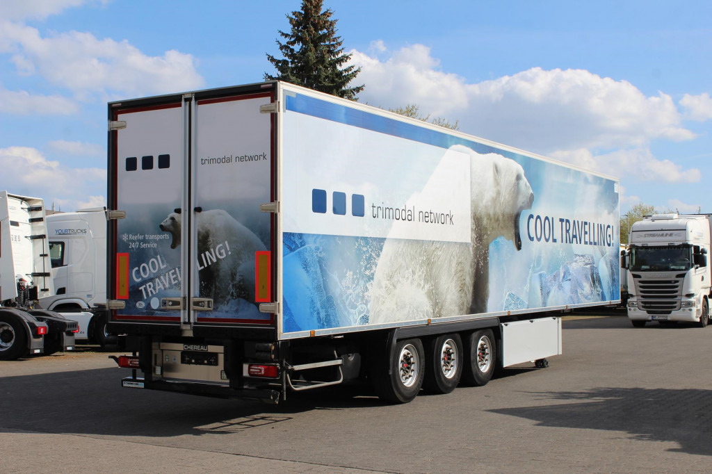 Koelwagen oplegger Chereau Thermo King A500 Doppelstock Blumen SAF Lift: afbeelding 10