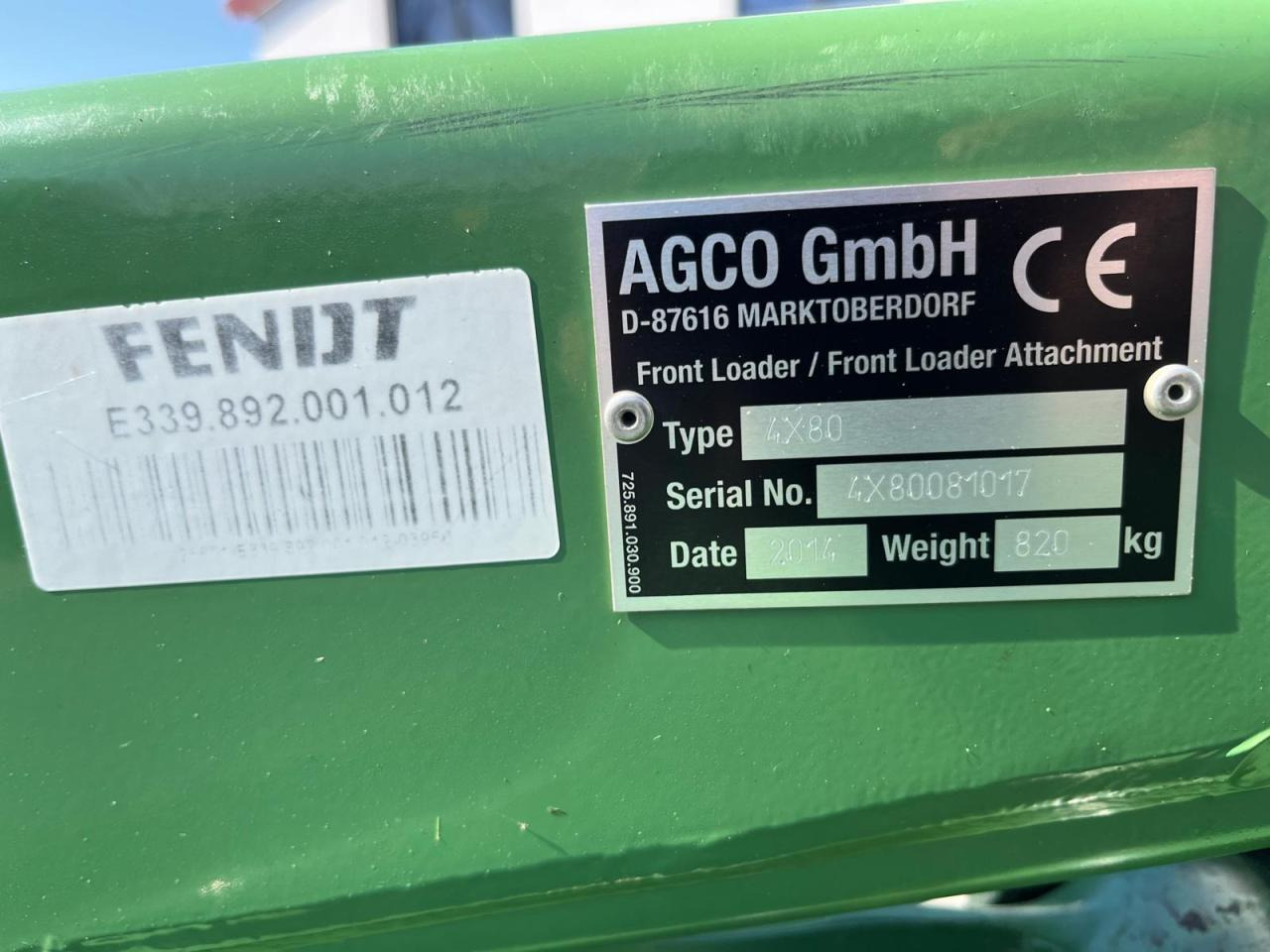 Aanbouwdeel Fendt Frontlader Cargo 4X 80 Konsole Vario 500 700: afbeelding 8