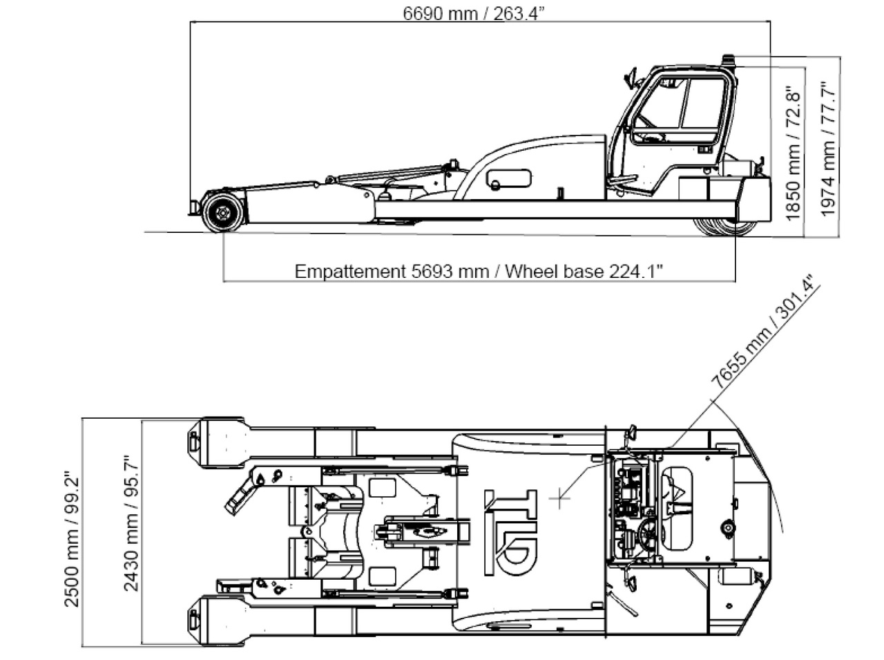TLD Towbarless Pushback TPX 100 E - Vliegtuigtrekker: afbeelding 4 TLD Towbarless Pushback TPX 100 E - Vliegtuigtrekker: afbeelding 4