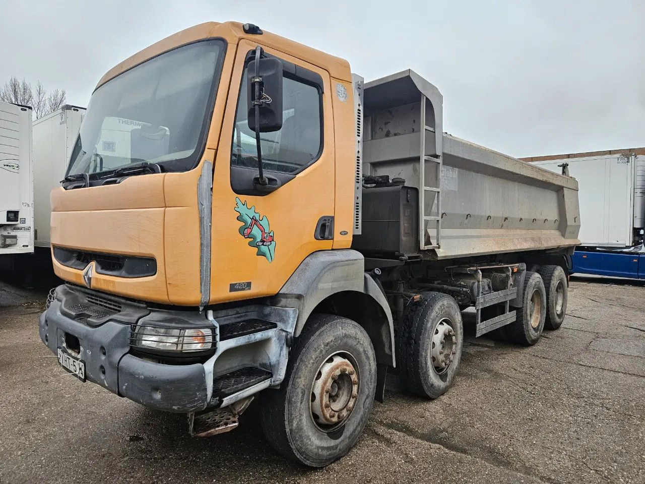 Renault Kerax 420 dCi 8x4 Langerdorf Hyva - Kipper vrachtwagen: afbeelding 1 Renault Kerax 420 dCi 8x4 Langerdorf Hyva - Kipper vrachtwagen: afbeelding 1