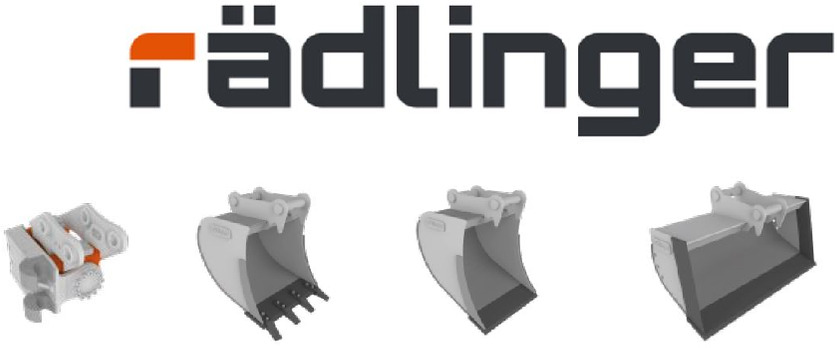 Rädlinger Löffelpaket 8 - 10 to HS 08 mit Powertilt Bagger Cat - Graafbak: afbeelding 1 Rädlinger Löffelpaket 8 - 10 to HS 08 mit Powertilt Bagger Cat - Graafbak: afbeelding 1