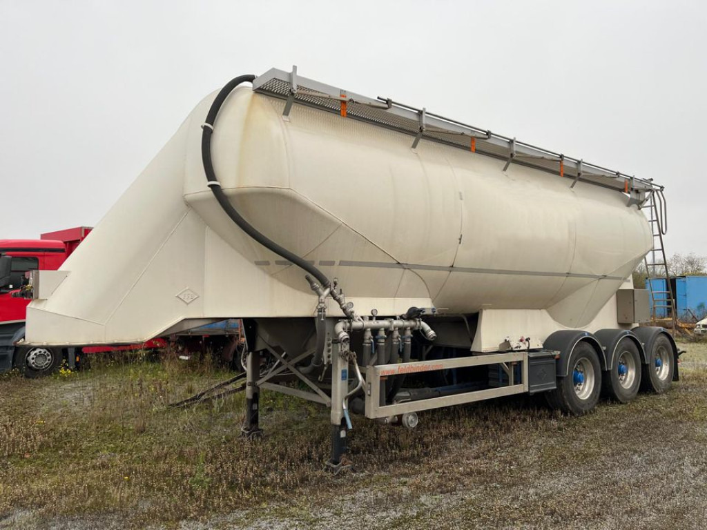 FELDBINDER Silo für Staub und Rieselgüter EUT 40.3 Auflieger Zement 40m³, Lenkachse - Bulkoplegger: afbeelding 1 FELDBINDER Silo für Staub und Rieselgüter EUT 40.3 Auflieger Zement 40m³, Lenkachse - Bulkoplegger: afbeelding 1