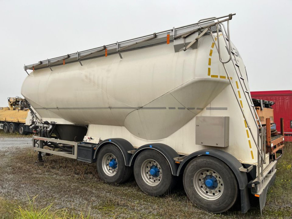 FELDBINDER Silo für Staub und Rieselgüter EUT 40.3 Auflieger Zement 40m³, Lenkachse - Bulkoplegger: afbeelding 3 FELDBINDER Silo für Staub und Rieselgüter EUT 40.3 Auflieger Zement 40m³, Lenkachse - Bulkoplegger: afbeelding 3