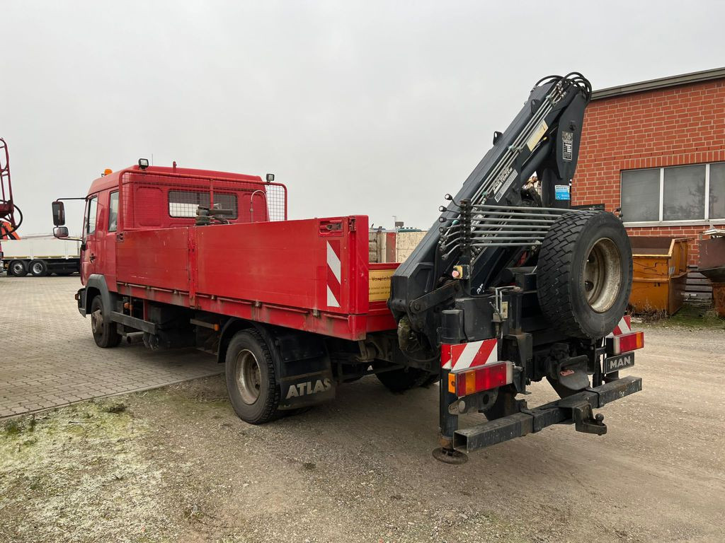 MAN LE 12.225 LC Pritsche Heckkran 6 Zylinder Doka Topzust - Vrachtwagen met open laadbak, Kraanwagen: afbeelding 4 MAN LE 12.225 LC Pritsche Heckkran 6 Zylinder Doka Topzust - Vrachtwagen met open laadbak, Kraanwagen: afbeelding 4