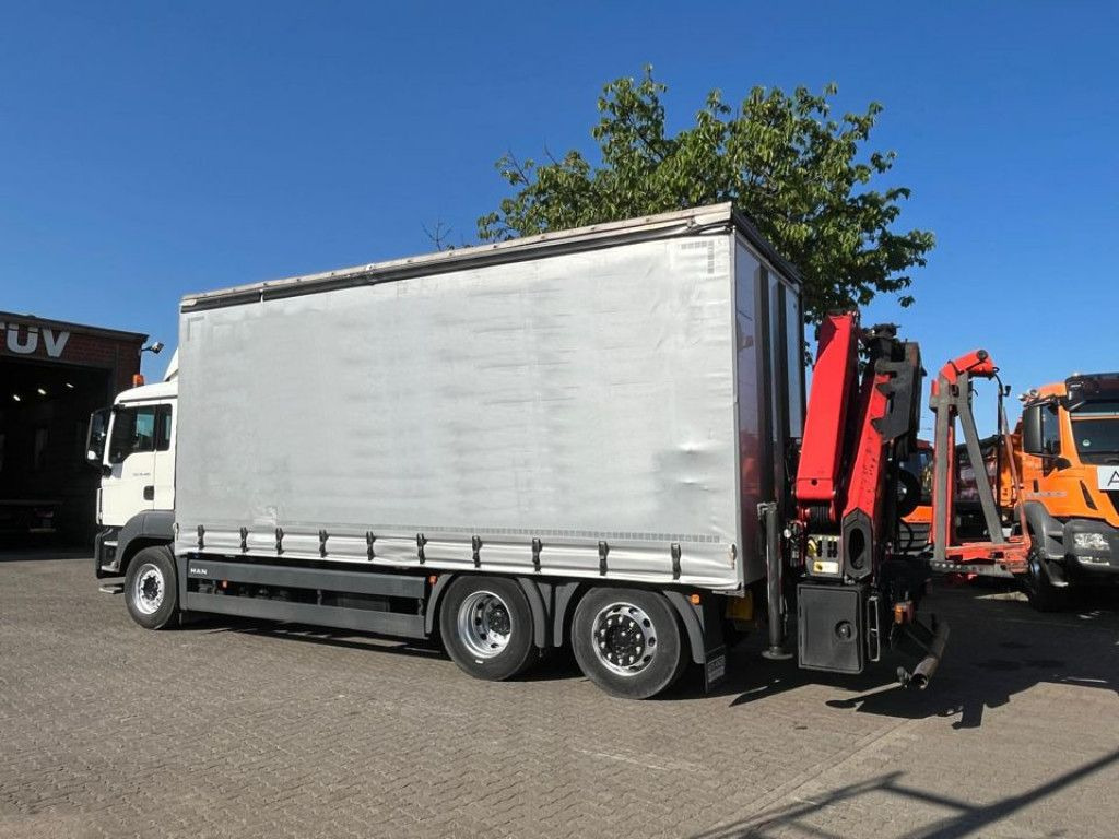 MAN TG-S 26.400 6x2-2 BL Pritsche Heckkran 5xhydr.Au - Vrachtwagen met open laadbak, Kraanwagen: afbeelding 3 MAN TG-S 26.400 6x2-2 BL Pritsche Heckkran 5xhydr.Au - Vrachtwagen met open laadbak, Kraanwagen: afbeelding 3