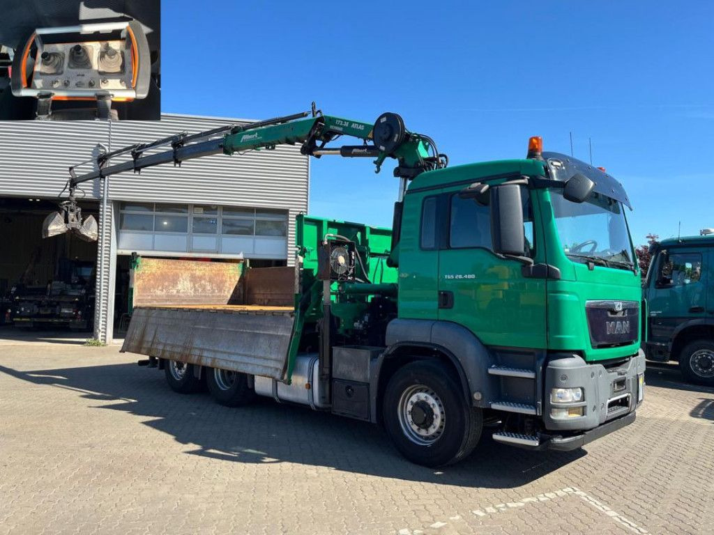 MAN TG-S 28.480 6x4H-4 BL 3-Achs Kipper Kran Funk Li - Kraanwagen: afbeelding 3 MAN TG-S 28.480 6x4H-4 BL 3-Achs Kipper Kran Funk Li - Kraanwagen: afbeelding 3