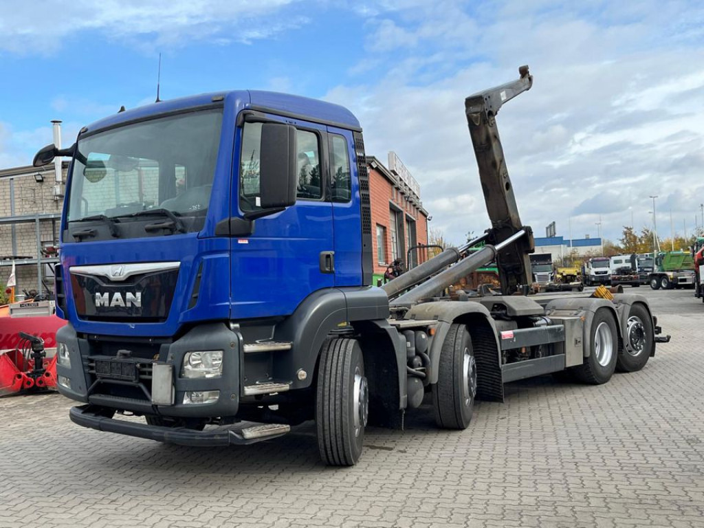 MAN TG-S Abrollkipper 35.360 8x2 BL Meiller 30 to, Funk - Haakarmsysteem vrachtwagen: afbeelding 1 MAN TG-S Abrollkipper 35.360 8x2 BL Meiller 30 to, Funk - Haakarmsysteem vrachtwagen: afbeelding 1