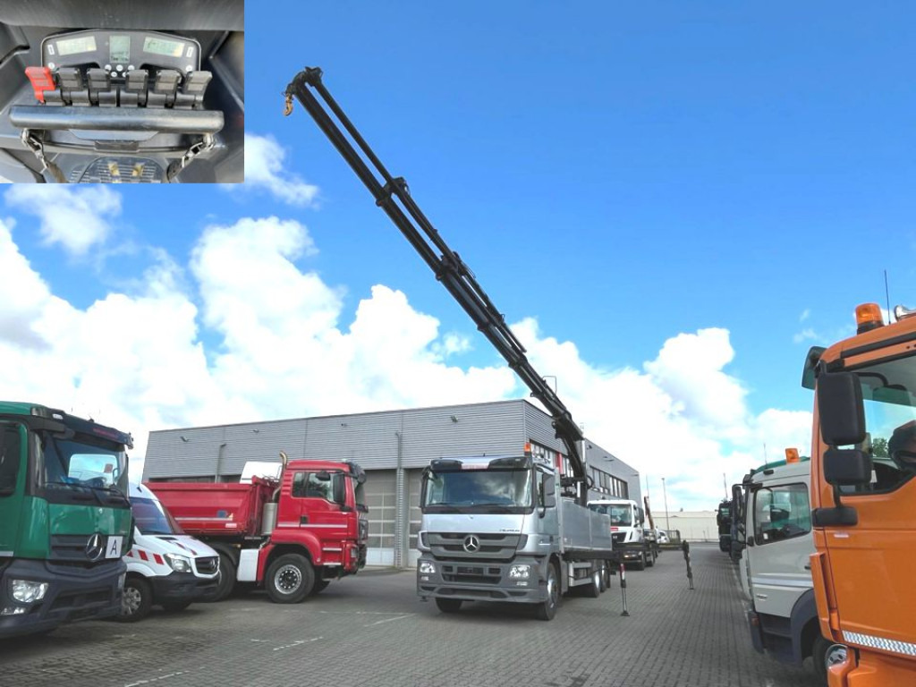 MERCEDES-BENZ Actros 2546 L 6x2 Pritsche Heckkran Hiab 288 6xhyd - Vrachtwagen met open laadbak, Kraanwagen: afbeelding 1 MERCEDES-BENZ Actros 2546 L 6x2 Pritsche Heckkran Hiab 288 6xhyd - Vrachtwagen met open laadbak, Kraanwagen: afbeelding 1