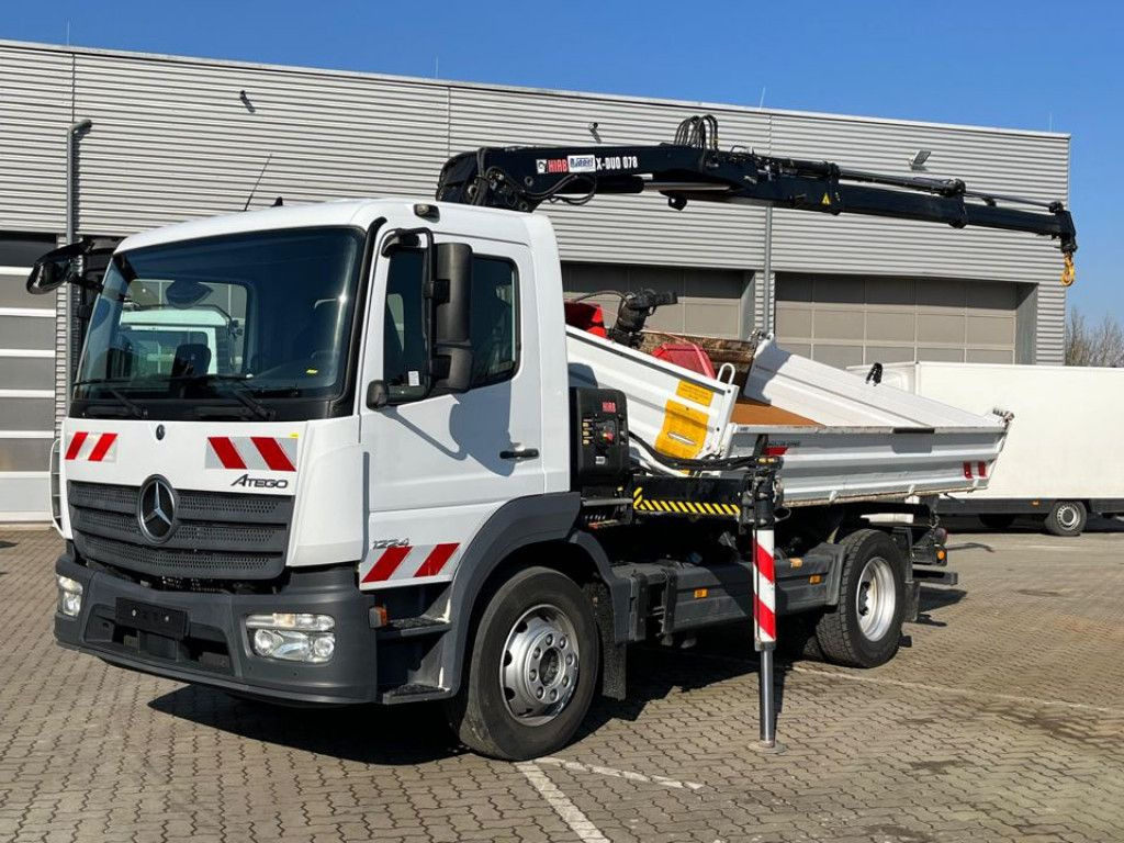 Mercedes-Benz Atego 1224 K 2-Achs Kipper Kran Hiab +Greiferst. - Kipper vrachtwagen, Kraanwagen: afbeelding 1 Mercedes-Benz Atego 1224 K 2-Achs Kipper Kran Hiab +Greiferst. - Kipper vrachtwagen, Kraanwagen: afbeelding 1
