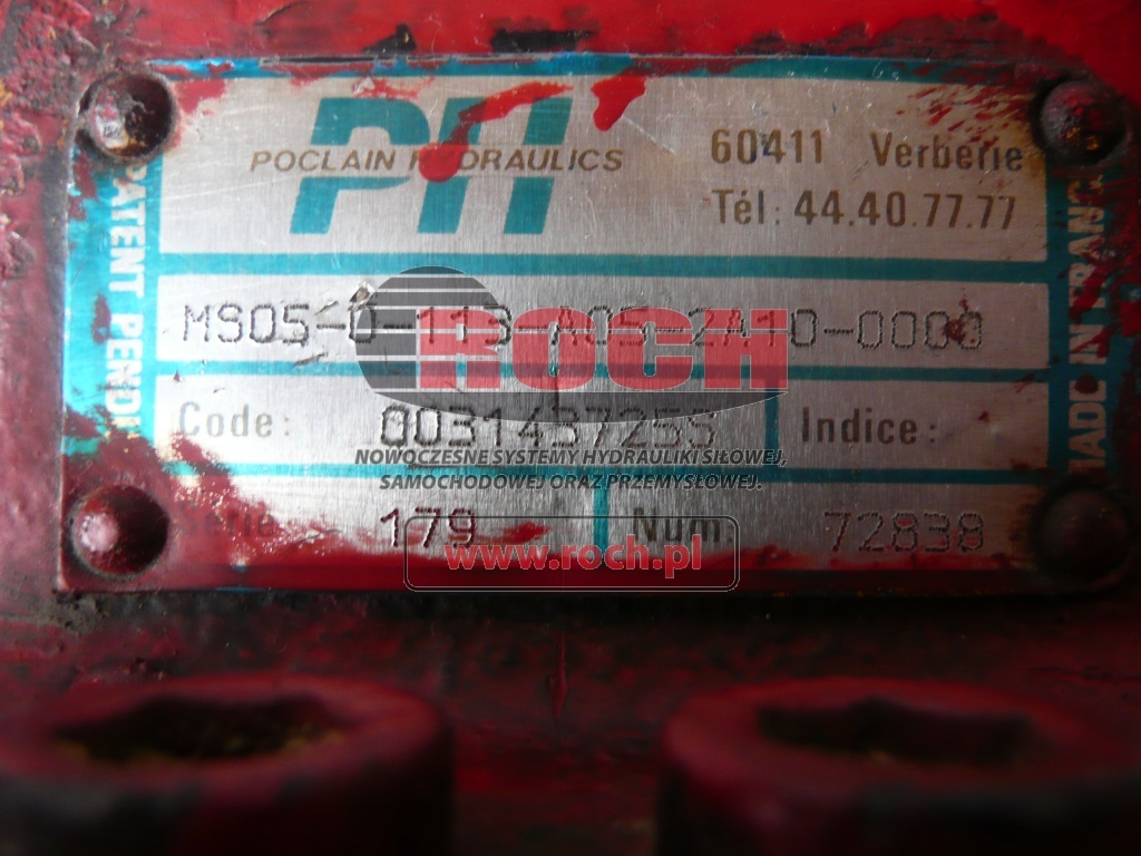 POCLAIN MS05-0-113-A05-2A10-0000 003143725S 72838 - Hydromotor: afbeelding 2 POCLAIN MS05-0-113-A05-2A10-0000 003143725S 72838 - Hydromotor: afbeelding 2