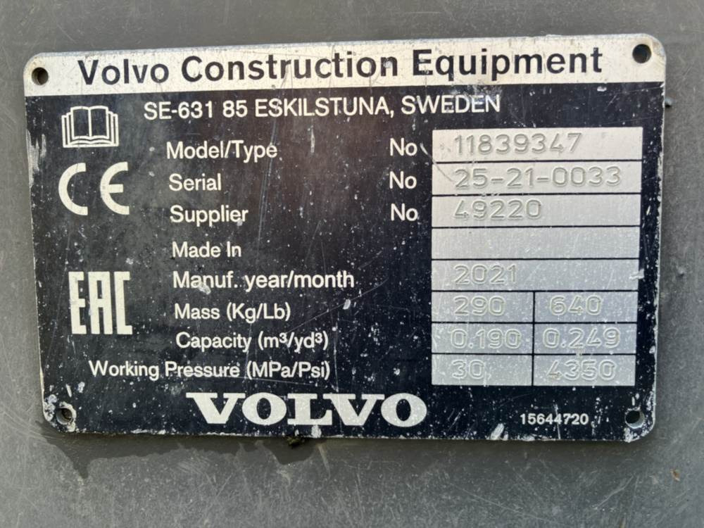 Volvo Böschungslöffel hydr. - Graaflaadmachine: afbeelding 4 Volvo Böschungslöffel hydr. - Graaflaadmachine: afbeelding 4