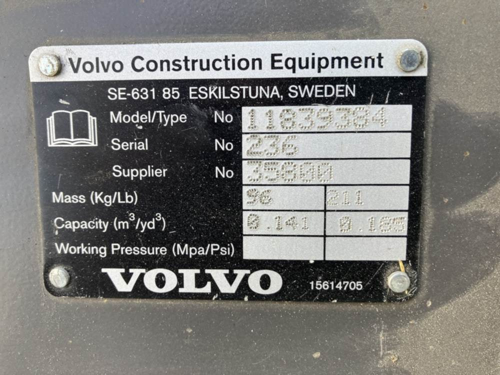 Volvo Böschungslöffel starr - Festanbau - Graaflaadmachine: afbeelding 4 Volvo Böschungslöffel starr - Festanbau - Graaflaadmachine: afbeelding 4