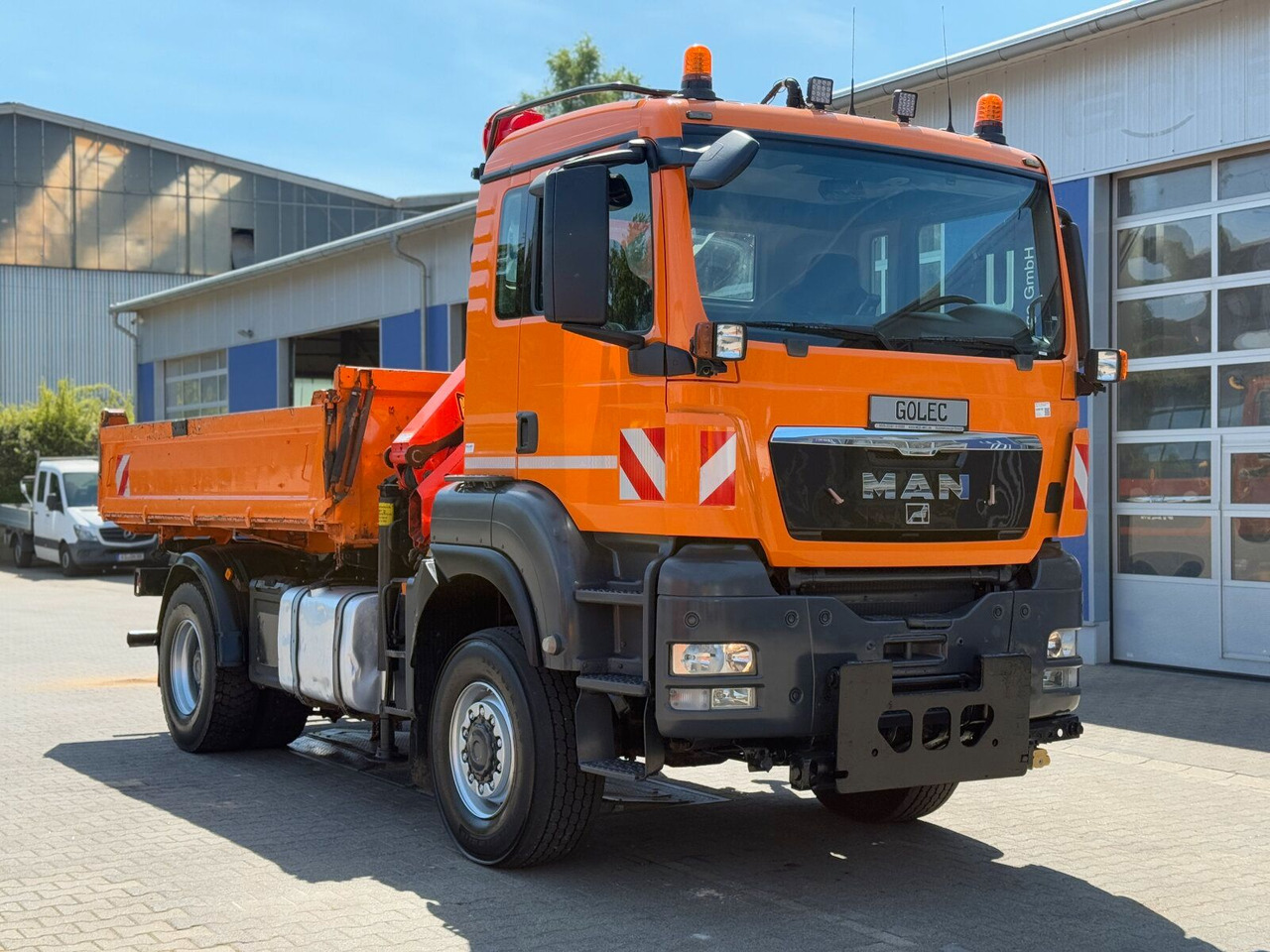 MAN TGA 18.360 4x4 Kipper Kran PALFINGER Winterd. - Kipper vrachtwagen, Kraanwagen: afbeelding 1 MAN TGA 18.360 4x4 Kipper Kran PALFINGER Winterd. - Kipper vrachtwagen, Kraanwagen: afbeelding 1