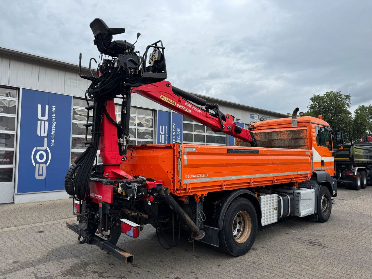 MAN TGS 18.400 4x2 Kipper Bordmatic Kran Palfinger - Kipper vrachtwagen, Kraanwagen: afbeelding 4 MAN TGS 18.400 4x2 Kipper Bordmatic Kran Palfinger - Kipper vrachtwagen, Kraanwagen: afbeelding 4