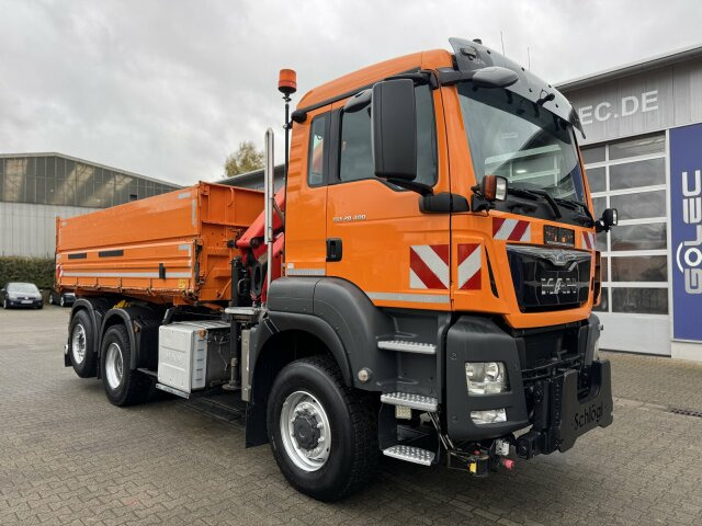 MAN TGS 28.400 6x4-4 Kipper Kran Palfinger PK9002 - Kipper vrachtwagen, Kraanwagen: afbeelding 1 MAN TGS 28.400 6x4-4 Kipper Kran Palfinger PK9002 - Kipper vrachtwagen, Kraanwagen: afbeelding 1