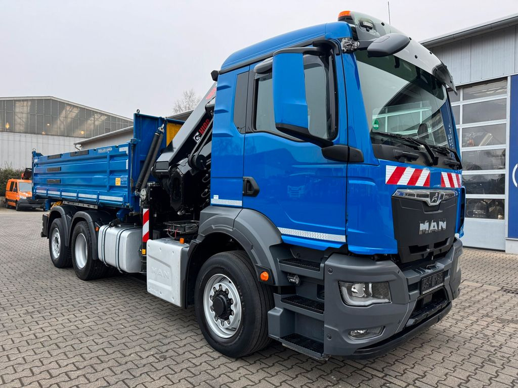 Kraanwagen MAN TGS 28.510 6x4H Meiller Kipper Kran HIAB298 EP-5: afbeelding 1