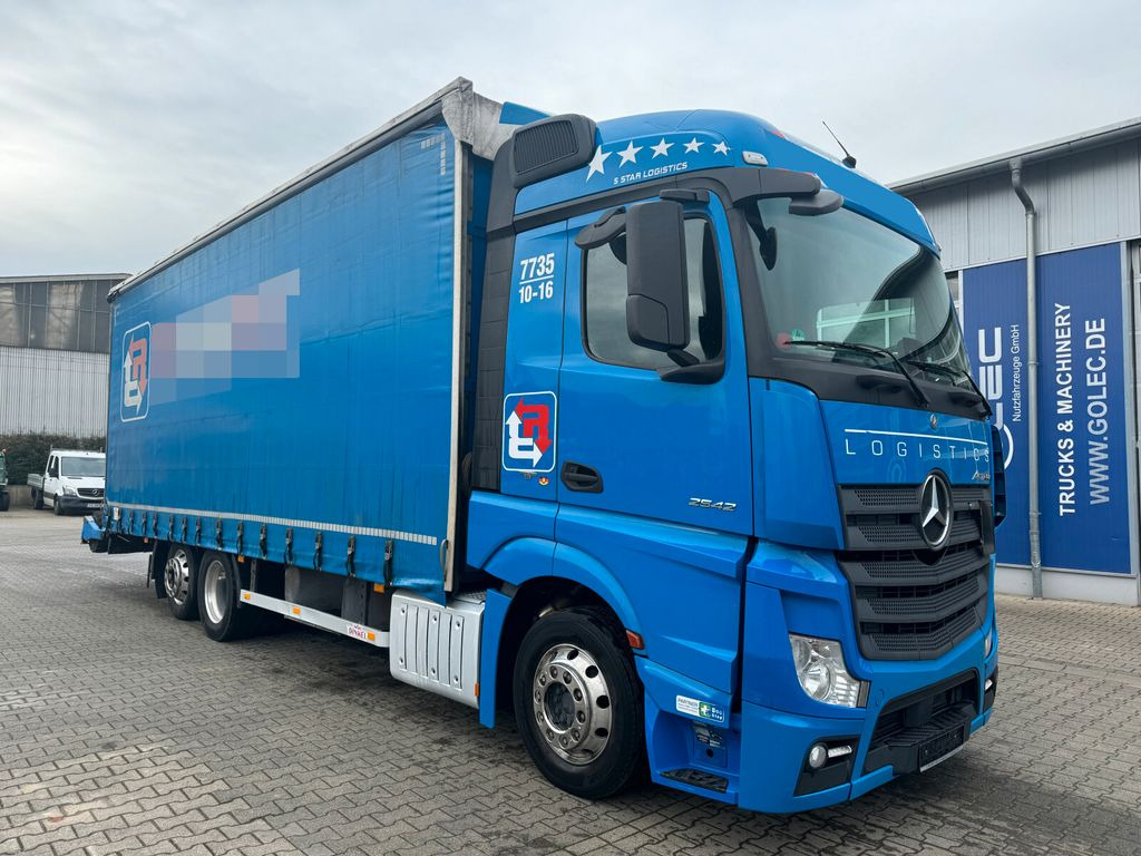Schuifzeilen vrachtwagen Mercedes-Benz ACTROS 2542 6x2 Euro 6 Jumbo Pritsche *Stapler: afbeelding 1