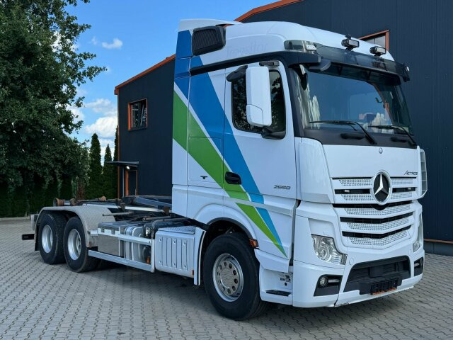 Mercedes-Benz ACTROS 2658 6x2 Abrollkipper MEILLER RK 26.67K - Haakarmsysteem vrachtwagen: afbeelding 1 Mercedes-Benz ACTROS 2658 6x2 Abrollkipper MEILLER RK 26.67K - Haakarmsysteem vrachtwagen: afbeelding 1