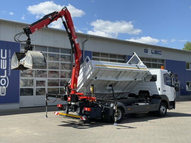 Kipper bestelwagen Mercedes-Benz ATEGO 818 4x2 Euro 6 Kipper Kran FASSI F65B.0.22: afbeelding 12
