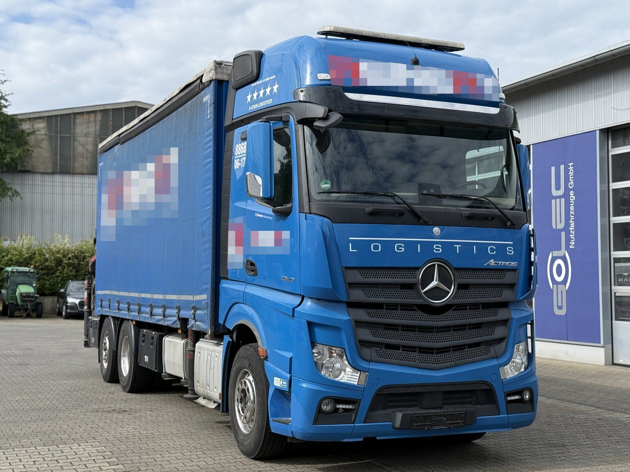 Mercedes-Benz Actros 6x2 Pritsche Kran Palfinger PK34002 + JIB - Kraanwagen: afbeelding 1 Mercedes-Benz Actros 6x2 Pritsche Kran Palfinger PK34002 + JIB - Kraanwagen: afbeelding 1