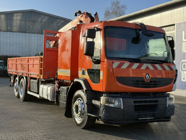 Renault Premium Lander Pritsche mit Kran FASSI - Kraanwagen, Vrachtwagen met open laadbak: afbeelding 1 Renault Premium Lander Pritsche mit Kran FASSI - Kraanwagen, Vrachtwagen met open laadbak: afbeelding 1