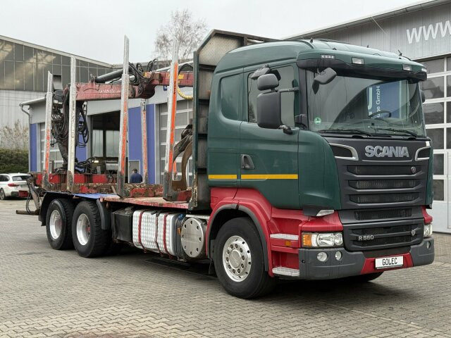 Scania R560 6x4 Holztransport Kran LOGLIFT HIAB 140S79R - Houttransport, Kraanwagen: afbeelding 1 Scania R560 6x4 Holztransport Kran LOGLIFT HIAB 140S79R - Houttransport, Kraanwagen: afbeelding 1