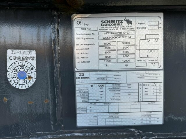 Schmitz Cargobull SKI 24 SL7.2 Kippauflieger 3 Achse - Kipper oplegger: afbeelding 3 Schmitz Cargobull SKI 24 SL7.2 Kippauflieger 3 Achse - Kipper oplegger: afbeelding 3