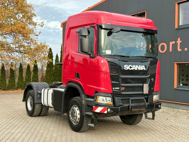Scania R450 4x4 Euro 6 SZM Kipphydraulik Blatt/ Blatt - Trekker: afbeelding 1 Scania R450 4x4 Euro 6 SZM Kipphydraulik Blatt/ Blatt - Trekker: afbeelding 1